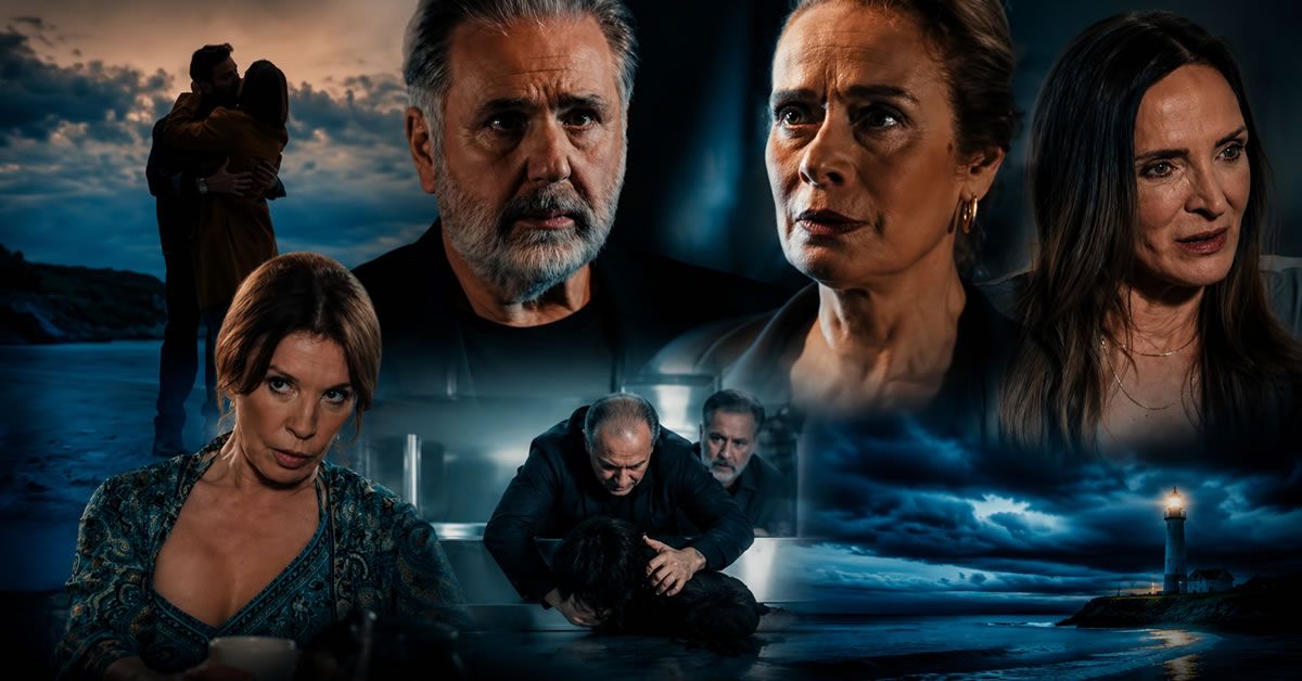 Σκηνή από το πρώτο τρέιλερ της νέας δραματικής σειράς του ΣΚΑΪ Μπλε Ώρες με γυρίσματα στα χωριά του Πηλίου