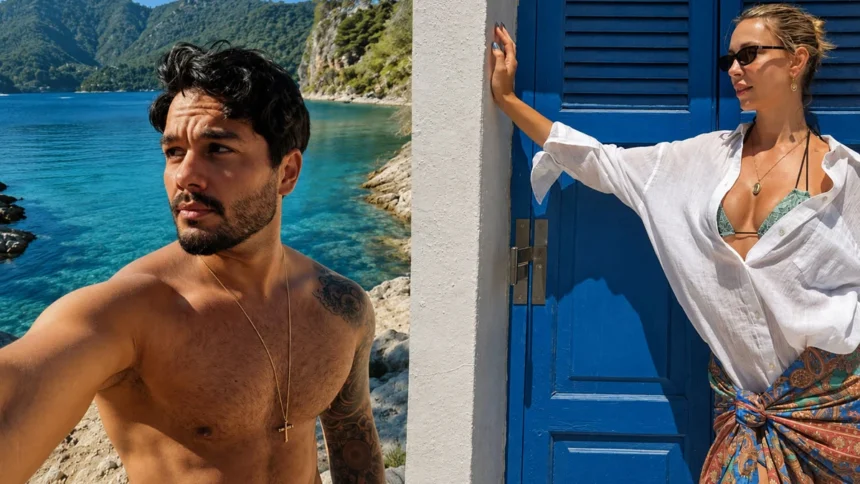Η Γαρυφαλλιά Καληφώνη στις διακοπές της στην Πάρο. Ο Χρήστος Μάστορας σε καλοκαιρινή εμφάνιση.