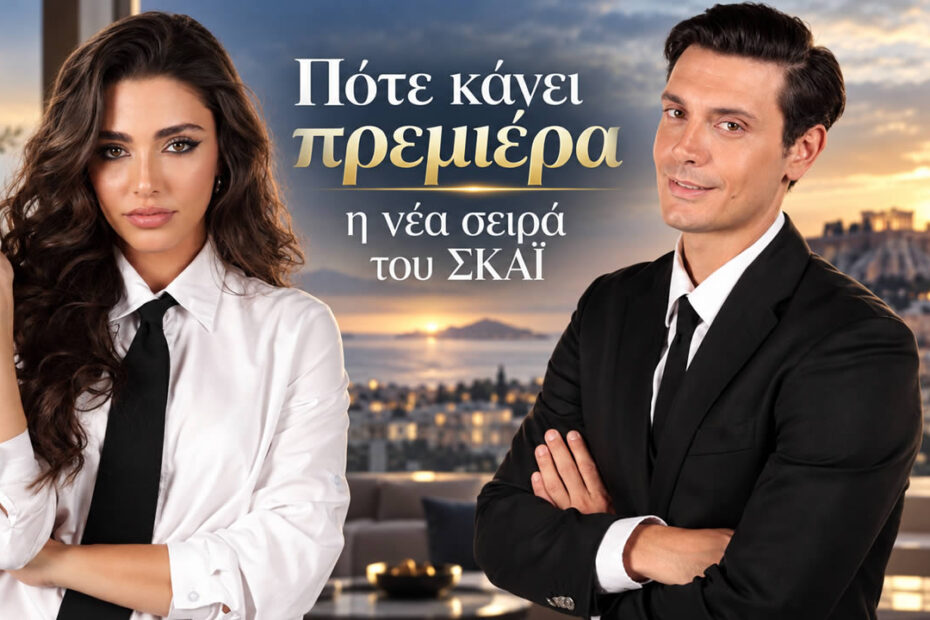 Ο Μάριος Μαριόλος και η Ειρήνη Τάσσου ως Αντώνιος και Κλεοπάτρα στη νέα καθημερινή σειρά του ΣΚΑΪ.