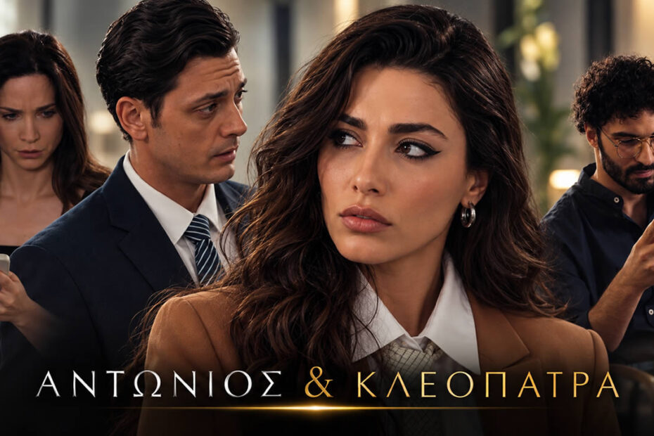 Ο Αντώνης και η Κλεοπάτρα στη σειρά του ΣΚΑΪ, καθώς η σχέση τους αποκτά όλο και πιο προσωπικό χαρακτήρα.