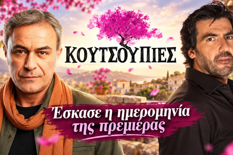 Οι πρωταγωνιστές της νέας κωμικής σειράς Κουτσουπιές που κάνει πρεμιέρα στην ΕΡΤ1 στις 5 Οκτωβρίου.