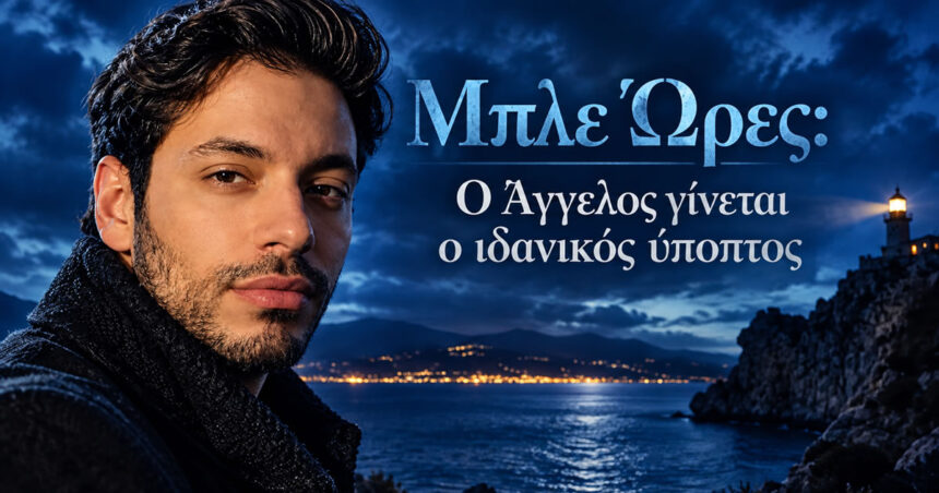 Ο Άγγελος και οι πρωταγωνιστές της σειράς Μπλε Ώρες του ΣΚΑΪ στην υπόθεση γύρω από τη δολοφονία της Λίζας.