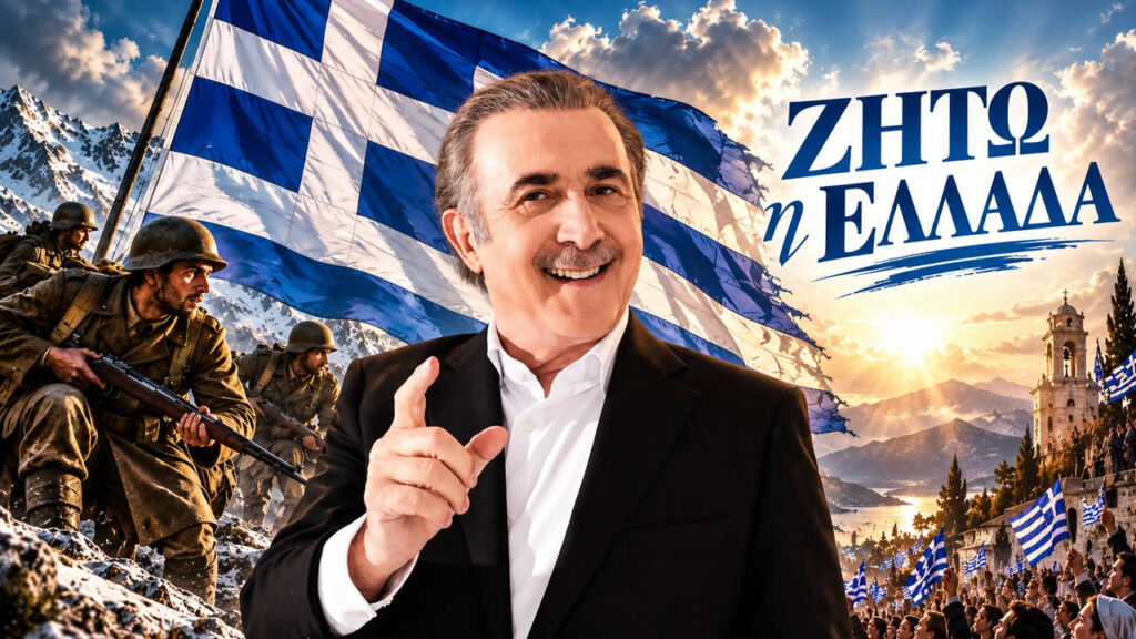 Ο Λάκης Λαζόπουλος στη σκηνή του «Αλ Τσαντίρι Νιουζ», όπου υποδέχεται για πρώτη φορά τον APON την Τετάρτη 28 Οκτωβρίου 2026 στο MEGA.