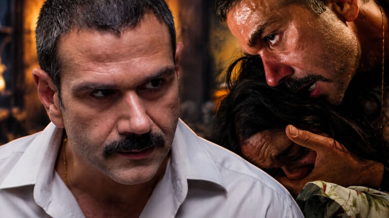 Ο Τάσος Ιορδανίδης ως Μήτρος Αρβανίτης και η Χρύσα Μιχαλοπούλου ως Λεμονιά Δρογούτη στη σειρά «Κρίνο και Αγκάθι» του ΑΝΤ1.