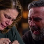 Η Ευγενία Ξυγκόρου ως Στέλλα και ο Νικόλας Χαλκιαδάκης ως Άρης στη δραματική σειρά «Ντέρτι» του ΑΝΤ1.